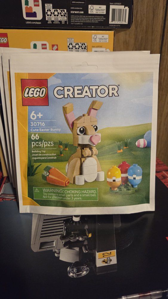 LEGO Creator Cute Easter Bunny Polybag Building Toy Set 30716 (66 Pieces)