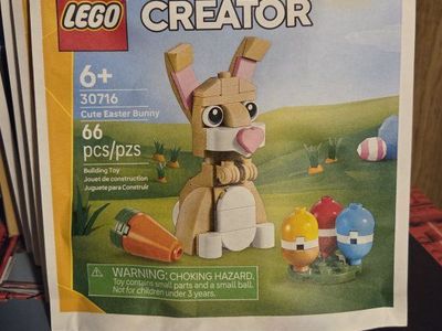 LEGO Creator Cute Easter Bunny Polybag Building Toy Set 30716 (66 Pieces)