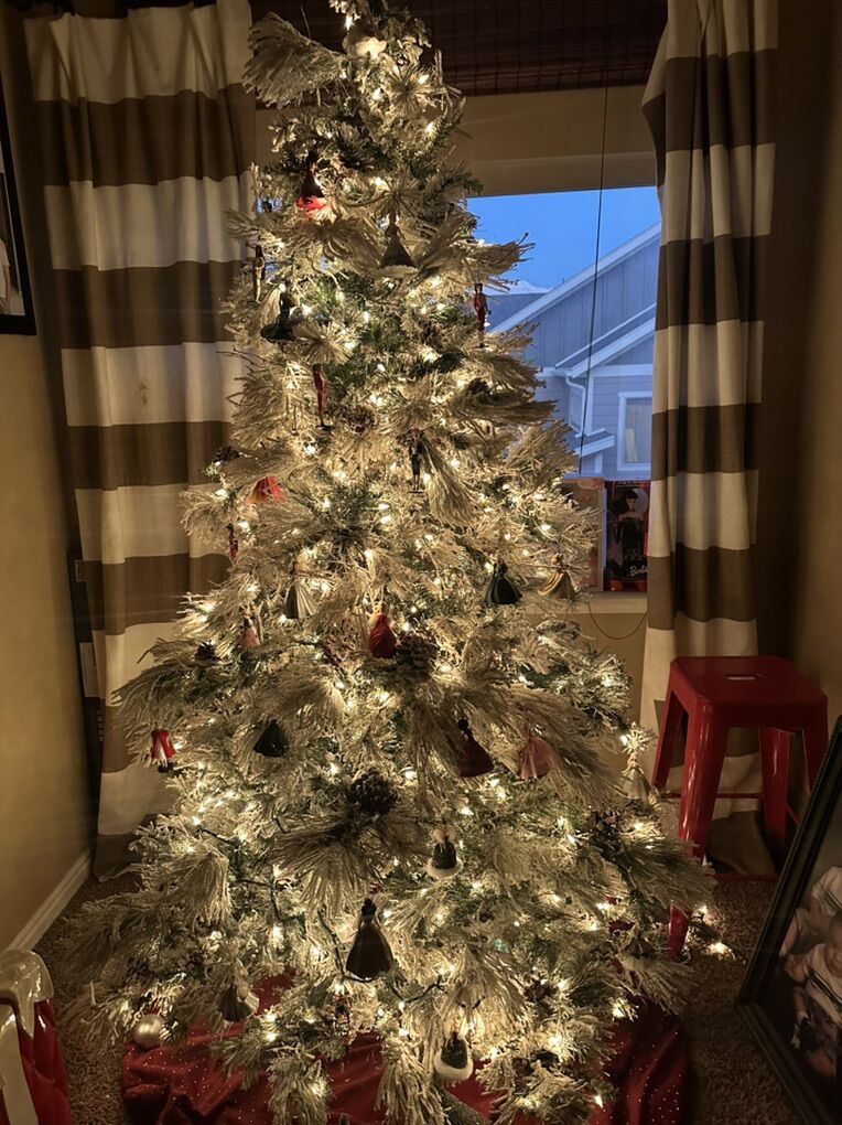 Flocked Christmas Tree