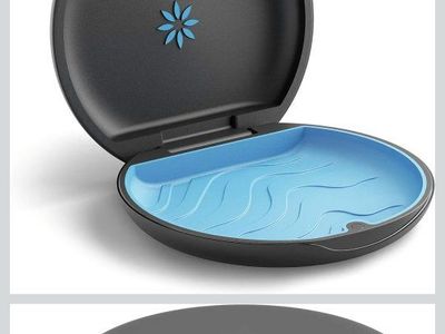 Align Technology Inc. Retainer/Dental Appliance Case mint color& Drawstring Pouch