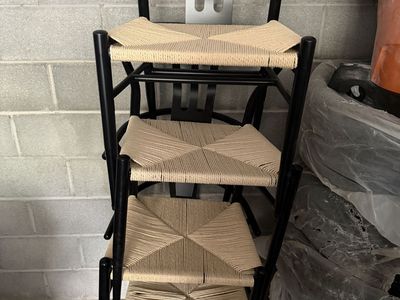 Set of 4 Weave Chair Mid-Century