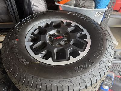 2026 Toyota Tacoma TRD off-road wheels and BF Goodrich Trail-Terrain T/A