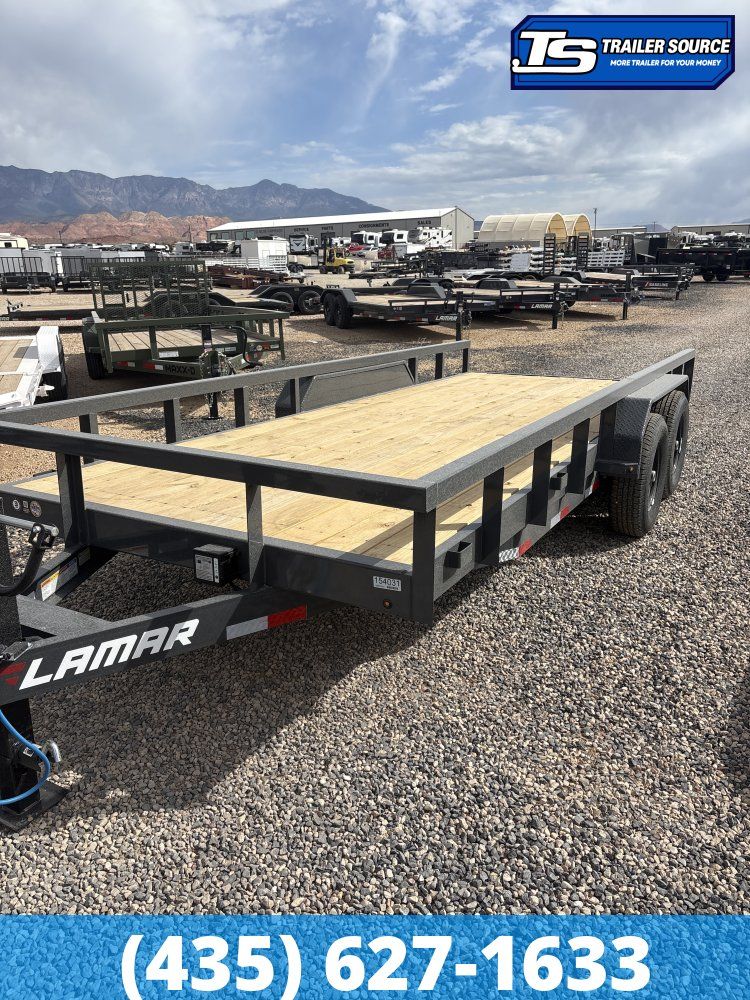 7x18 Lamar U6 Equipment Trailer - 14K GVWR -