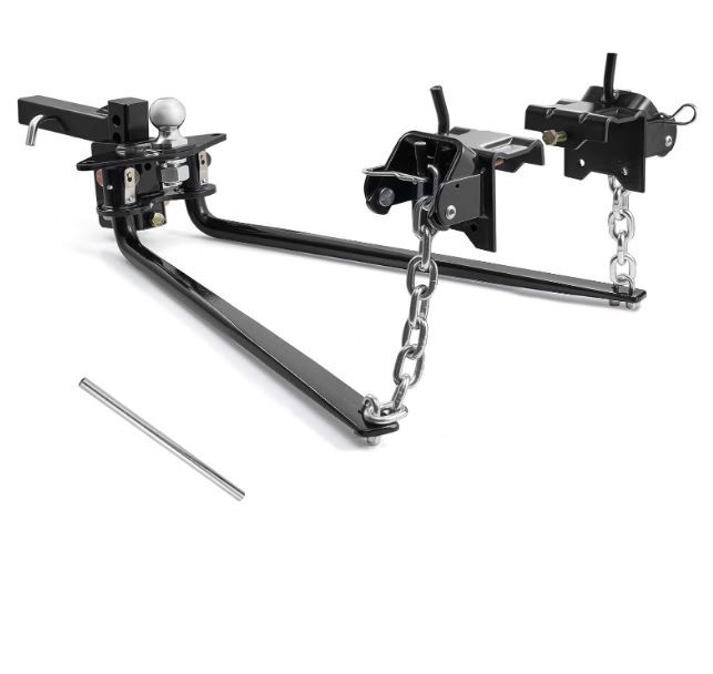 Weight Distribution Hitch System, 10000 lbs Max Towing – Black