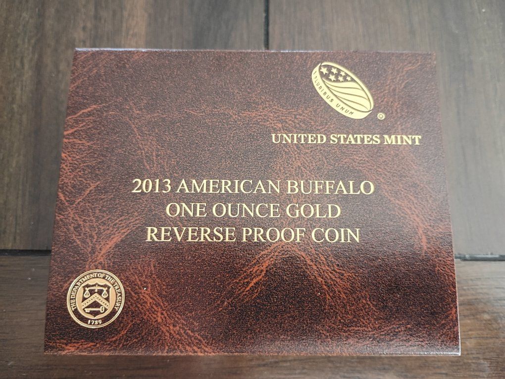 2013-W $50 American Buffalo 1 oz .9999 Fine Gold Reverse Proof Coin with Box & COA