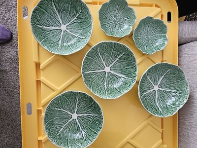 Medium Green bowls (4) for $16