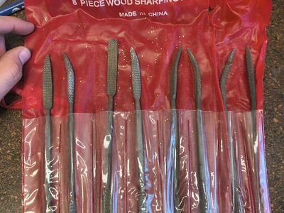 ITALIAN STYLE RIFFLERS 8 PIECE WOOD SHARPENING