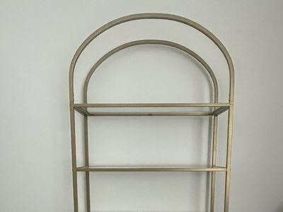 Metal book case - metal/glass