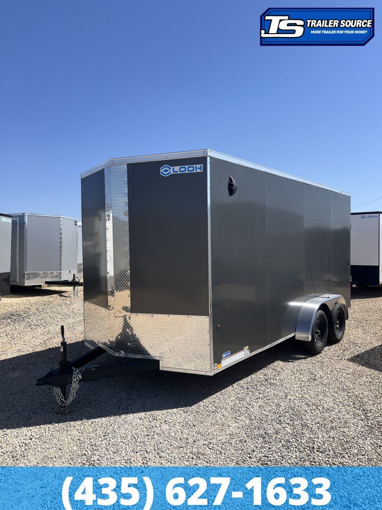 7x16 Look ST DLX Enclosed Cargo Trailer - 7'0" Interior - 7K GVWR - .080 PolyCor