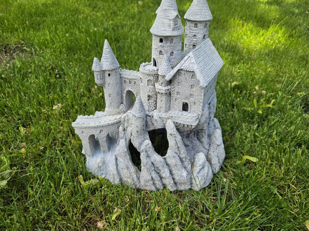 Castle aquarium décor.