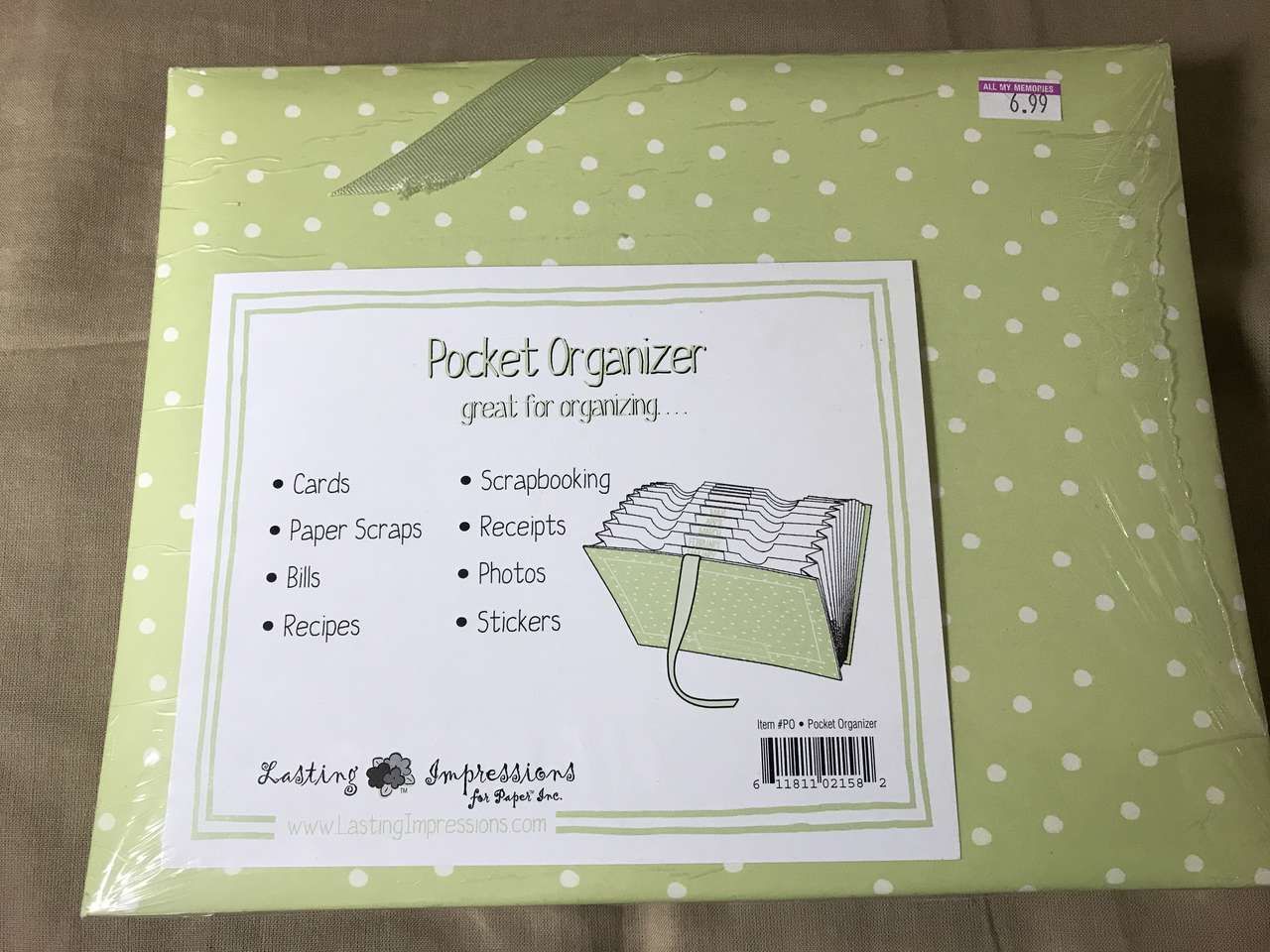 Pocket Organizer by Lasting Impressions NIP