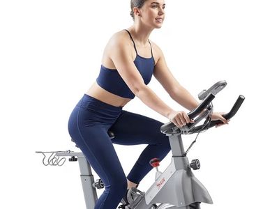 Sunny Health & Fitness Smart Cycling Exercise Bike - App Connected, Adjustable, Cardio Workout