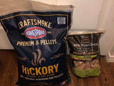 NEW Craftsmoke Kingsford Hickory Pellets & BBQ Wood Chips ($10 each)
