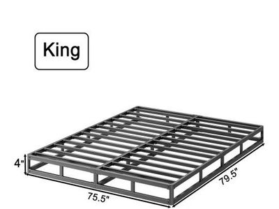 4 Inch metal king box spring.