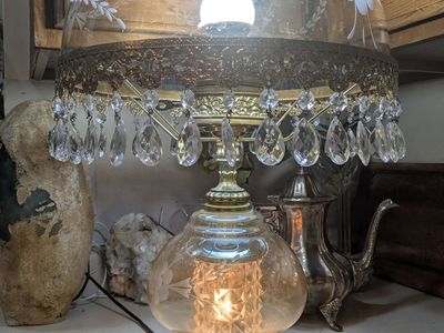 Michael Angelo style Mid century EF&EF industries Boudoir lamp