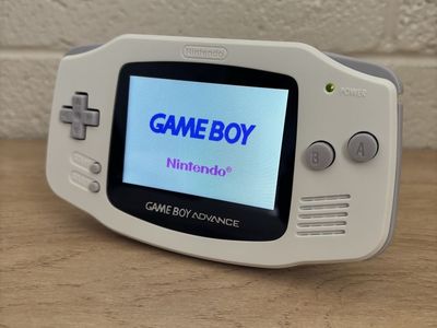 Nintendo Game Boy Advance White Handheld Console (Working)