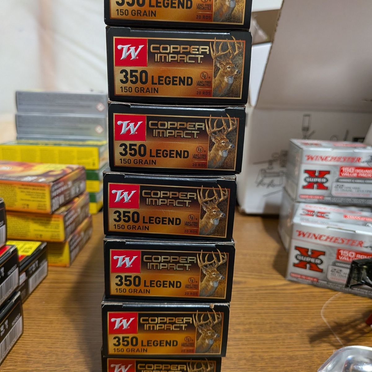 350 Legend Copper impact 150 grain ammo