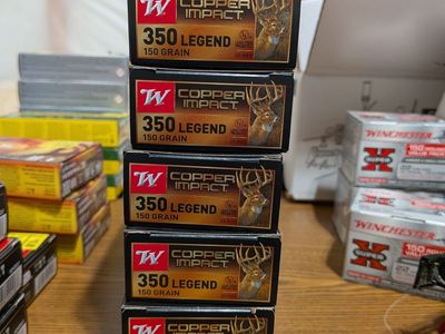 350 Legend Copper impact 150 grain ammo