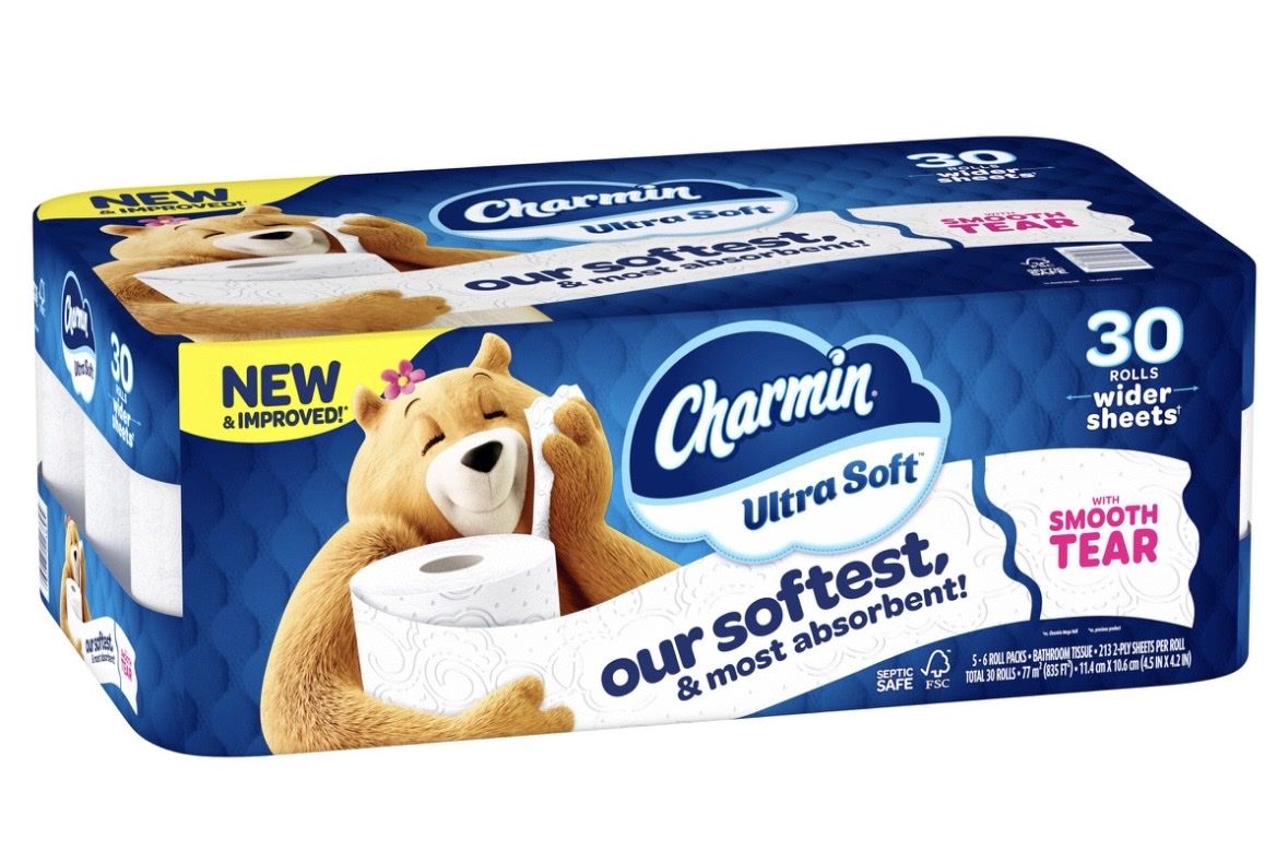 Unopened Package of Charmin Bath Tissue - 30 Rolls