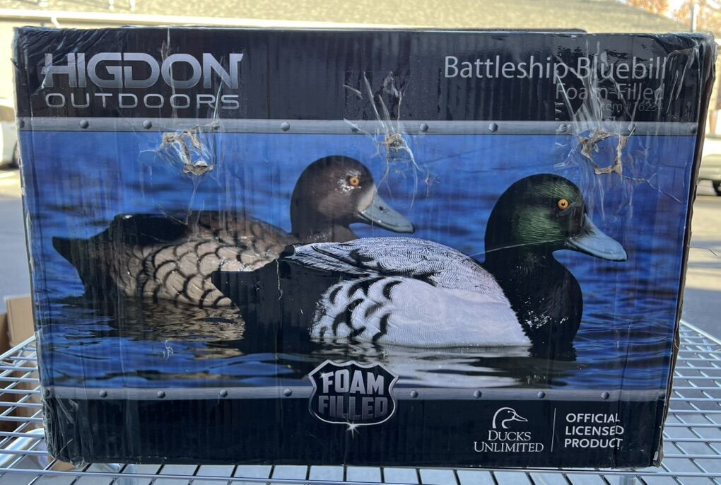 Higdon Battleship Bluebill Decoys 6- Pack New