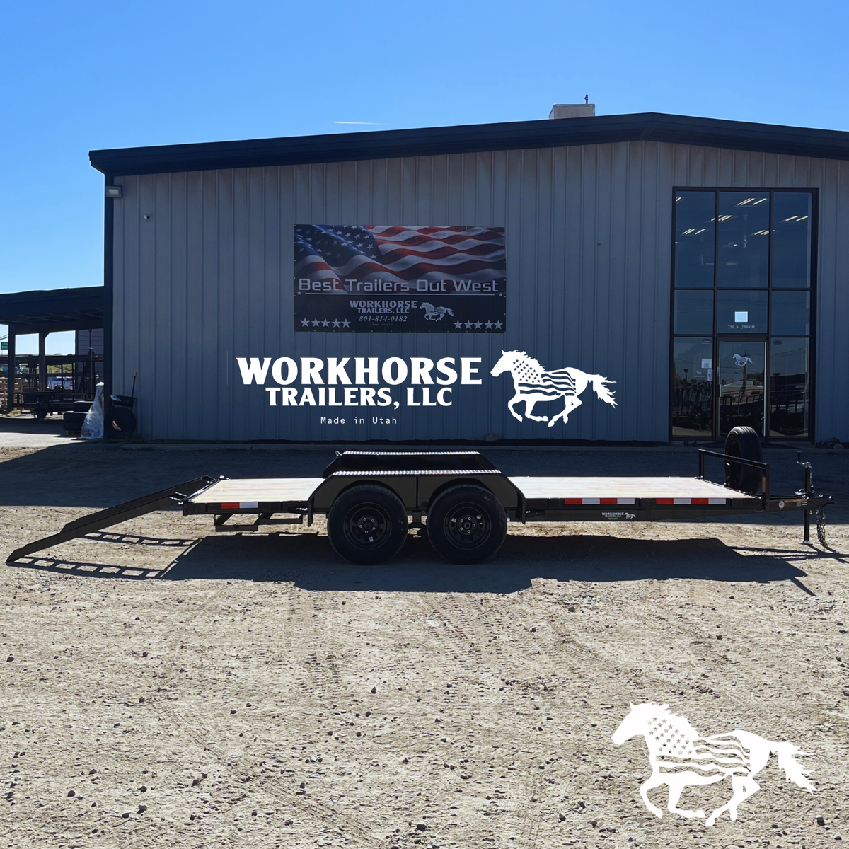 7x16 Tandem Car Hauler Value*SPARE TIRE INCLUDED*New 5ft Ramps SALE