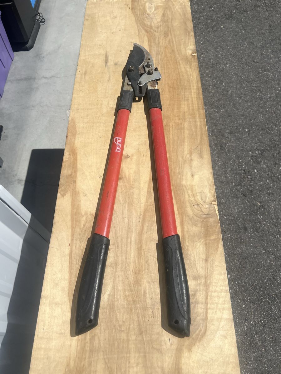 Bond Red & Black Bypass Loppers - Heavy Duty Garden Pruning Shears