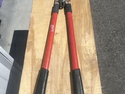 Bond Red & Black Bypass Loppers - Heavy Duty Garden Pruning Shears
