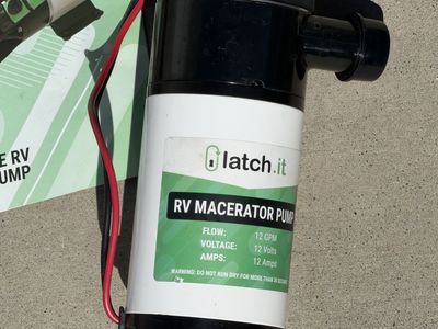 Portable RV Macerator Pump Kit – 12V Latch.it