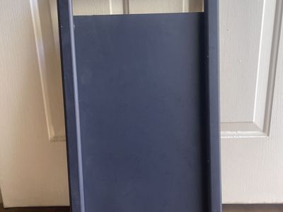 Dark Gray Plastic Sign Board/Chalkboard Frame - Arched Top, Multi-Purpose Display