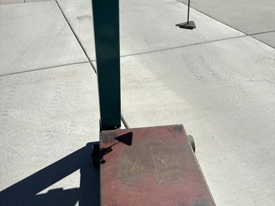 Vintage Toledo Industrial Platform Scale - 1000lb Capacity, Teal/Black, Tested 1980