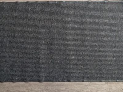Heavy Duty Utility Commercial Rubber Floor Mat Runner – Black 3’ x 10’ – Eurow TreknClean