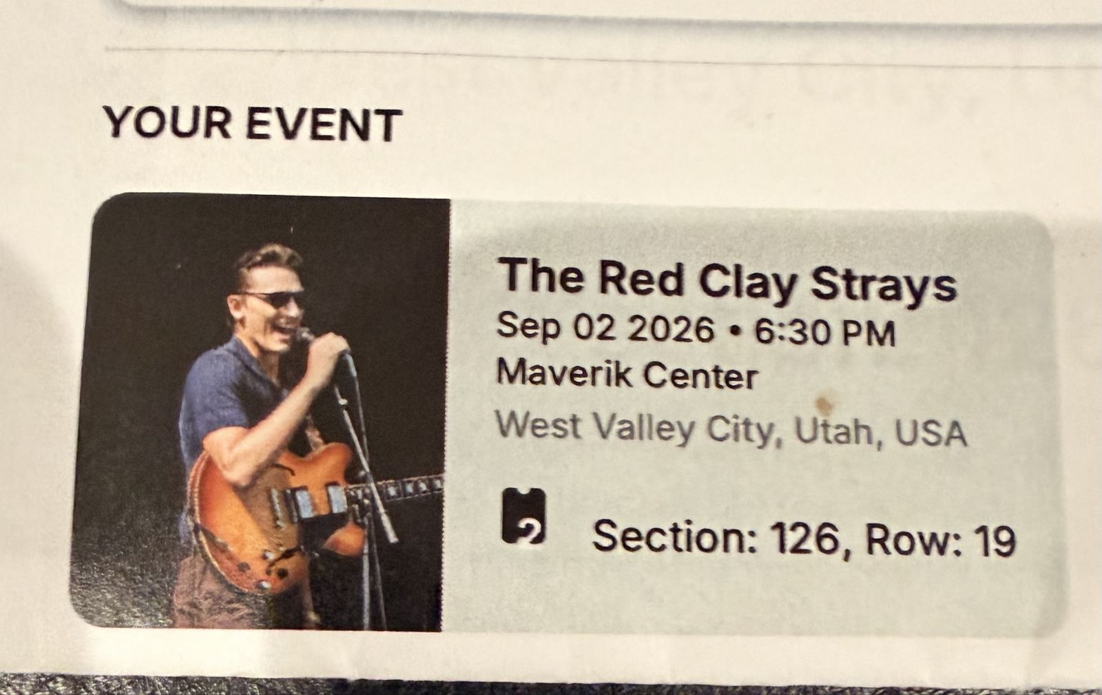 The Red Clay Strays Tickets - Sep 02 2026 - Maverik Center, West Valley City