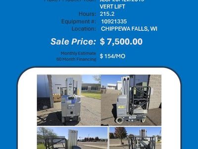 JLG Vert Lift 20ft 2019