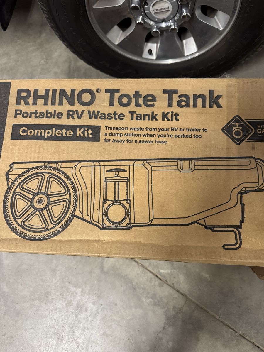 Rhino Tote Tank- Portable RV Waste Dump Kit