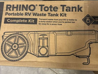 Rhino Tote Tank- Portable RV Waste Dump Kit