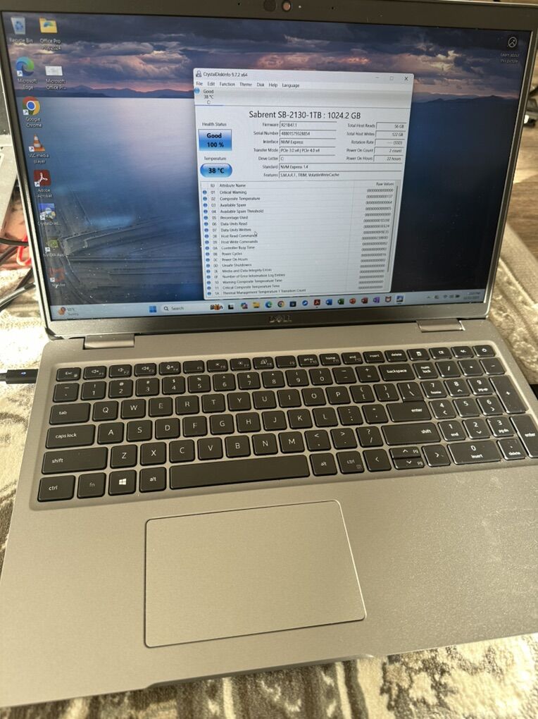 Dell Laptop NVIDIA RTX i7 Core 24 GB RAM 1 TB SSD