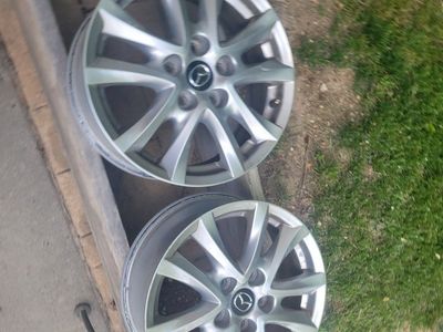 Pair of 16 Mazda 3 Rims w black Mazda Center Caps