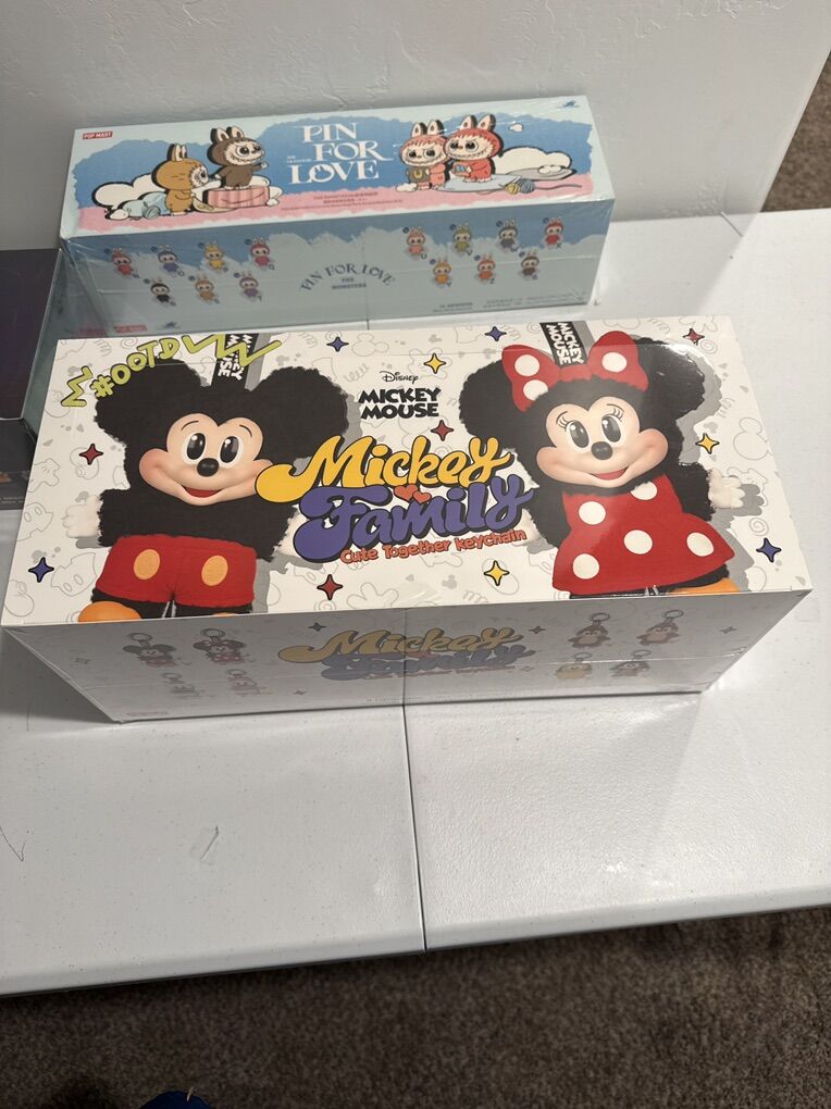 Authentic Sealed Case - Disney Mickey Family Pop Mart Pendants