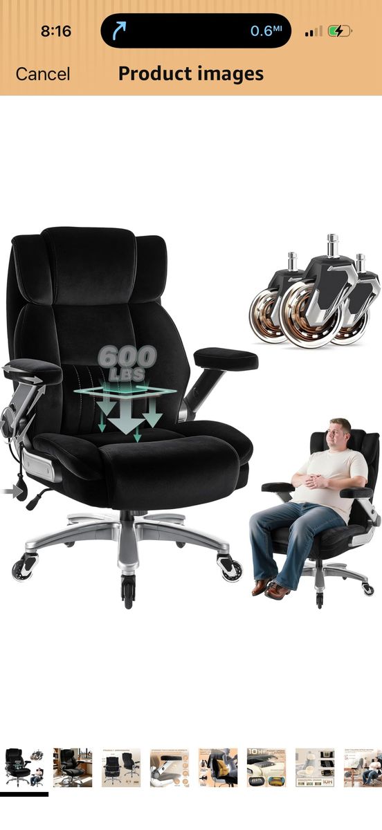 Extra wide office chair