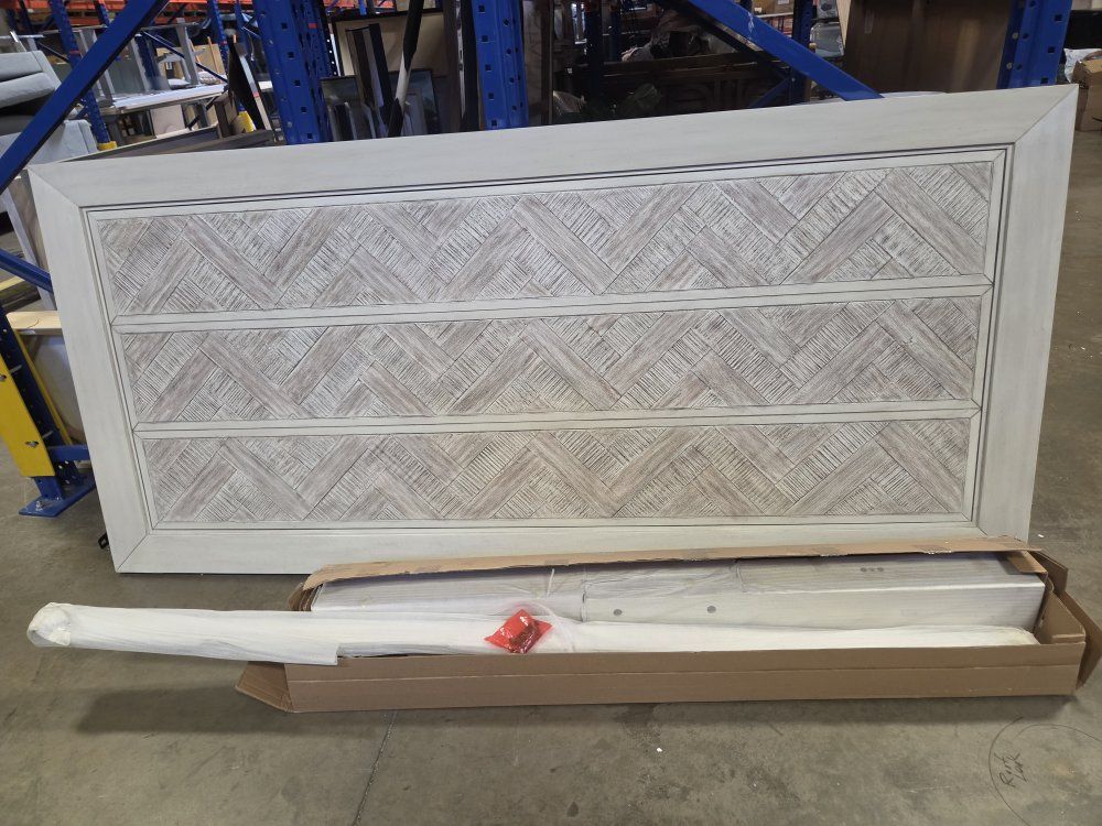 King Size Herringbone Wood Headboard