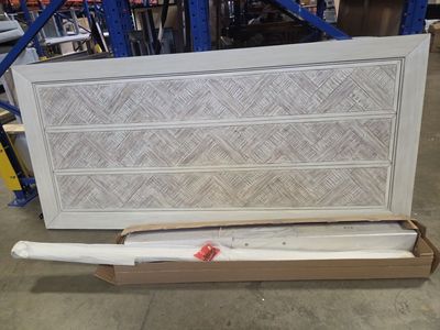 King Size Herringbone Wood Headboard