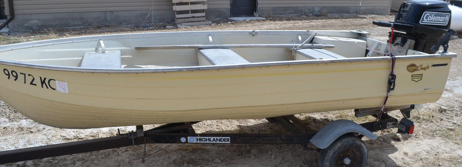 12 foot aluminum boat with 9.9 four stroke motor