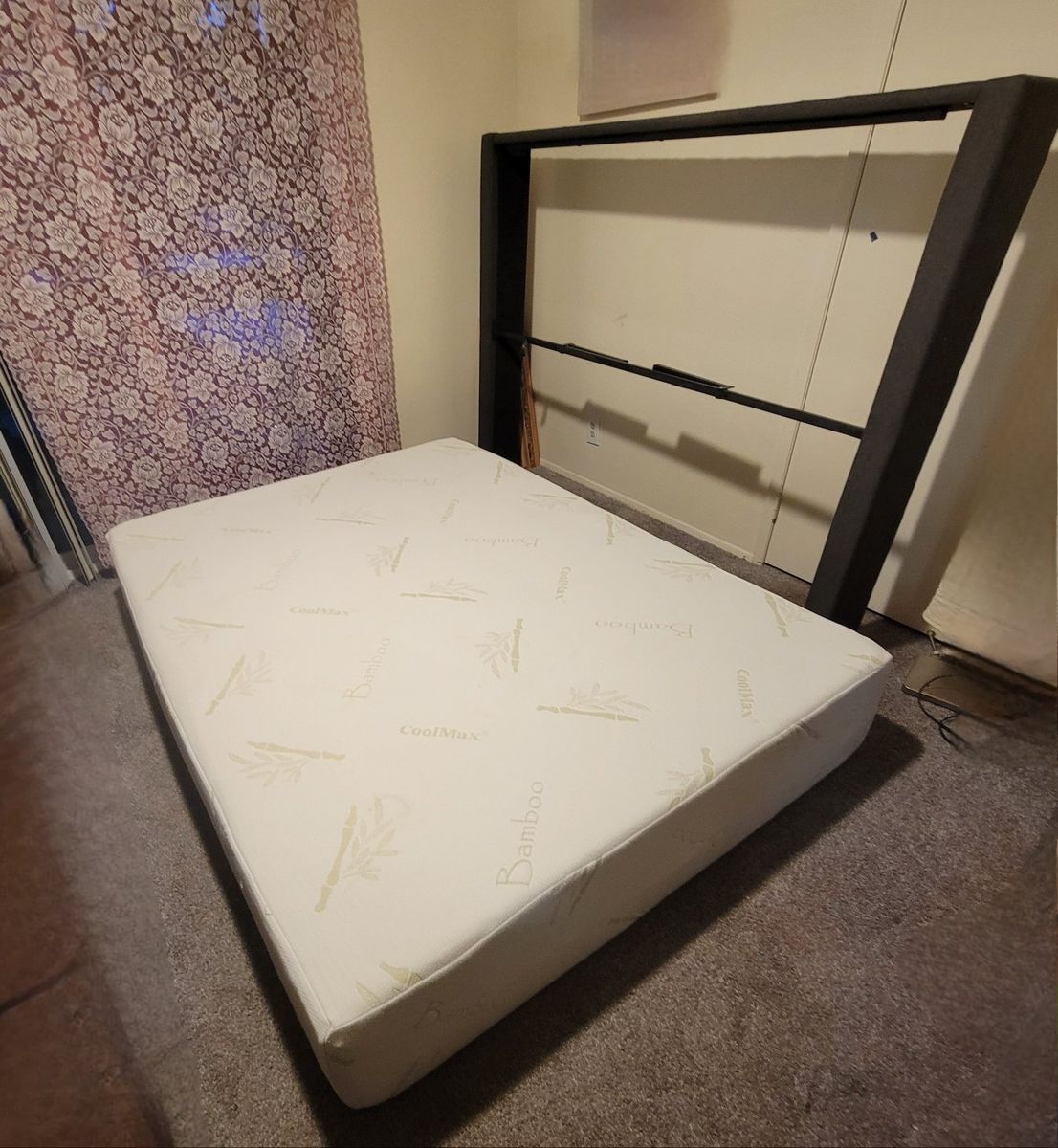 Queen Mattress and Platform Bed