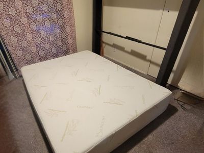 Queen Mattress and Platform Bed