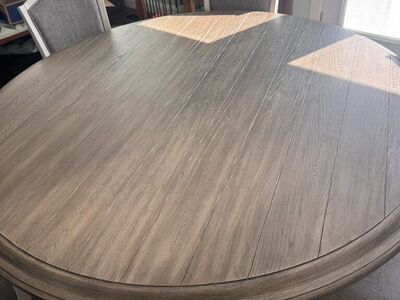 Large Round Table With Six Chairs