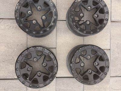 Can-Am X3 Factory Black Beadlock Wheels — Set of 4 (4/137) — OEM Takeoffs