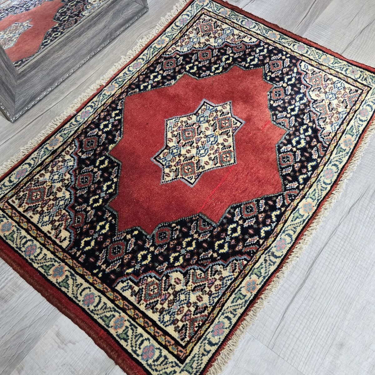 Beautiful Handknotted Vintage Persian Wool Rug