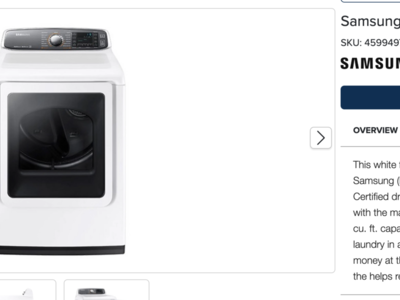 Samsung Washer and Dryer