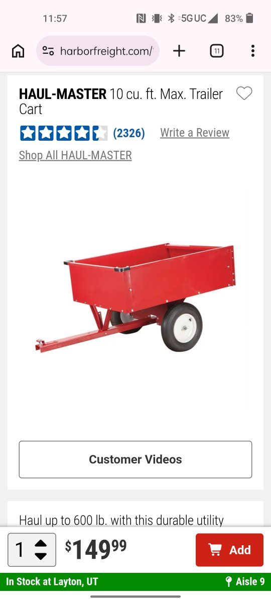 harbour freight trailer