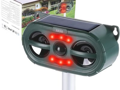 NEW Solar Ultrasonic Animal Repellent Outdoor Indoor, Waterproof Motion Activated Deterrent Repel